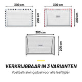 Dunlop Voetbaldoel 300 x 200 x 90cm - Opvouwbaar - maximondo