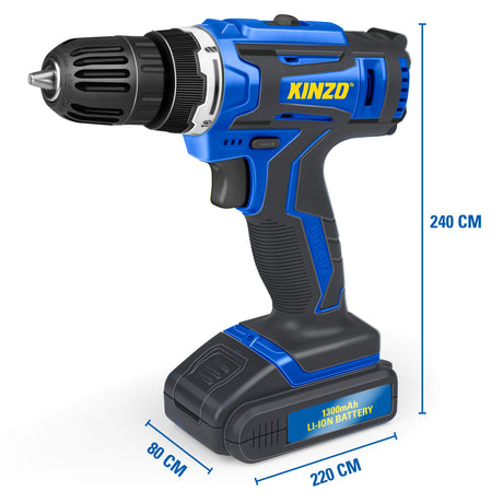 Kinzo Accuboormachine - Accu Boormachine met LED 14.4V - maximondo