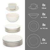 alpina serviesset 8 Persoons - Aardewerk Servies - maximondo