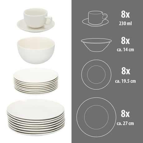 alpina serviesset 8 Persoons - Aardewerk Servies
