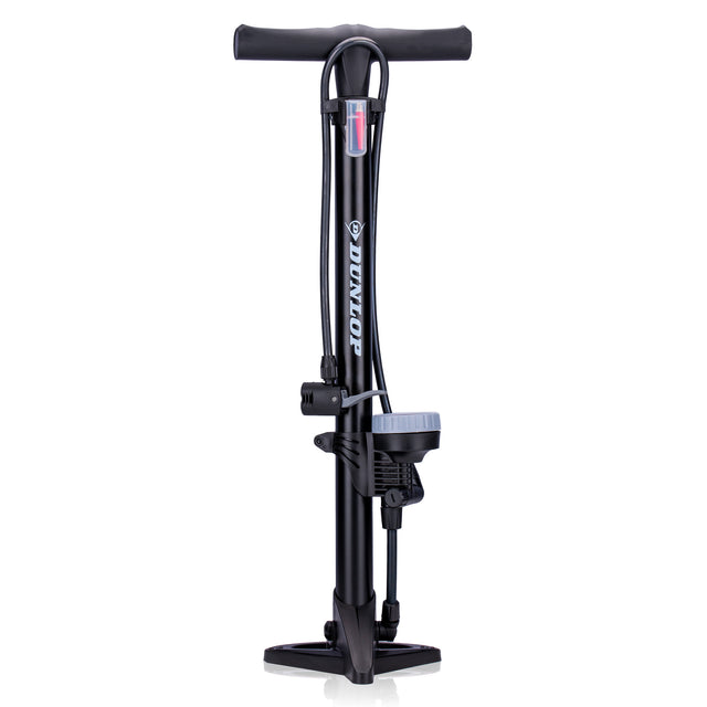 Dunlop Fietspomp Pro uitvoering - Analoge Drukmeter - Zwart - maximondo