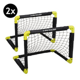 Dunlop Voetbaldoel 50 x 44 x 44cm set van 2 - Opvouwbaar - maximondo