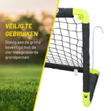 Dunlop Voetbaldoel 50 x 44 x 44cm set van 2 - Opvouwbaar - maximondo
