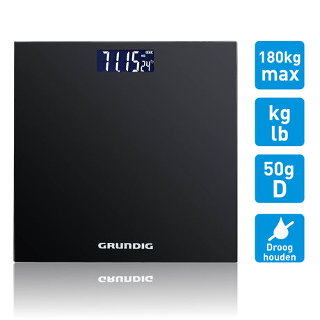 Grundig Personenweegschaal – Digitale Weegschaal - maximondo