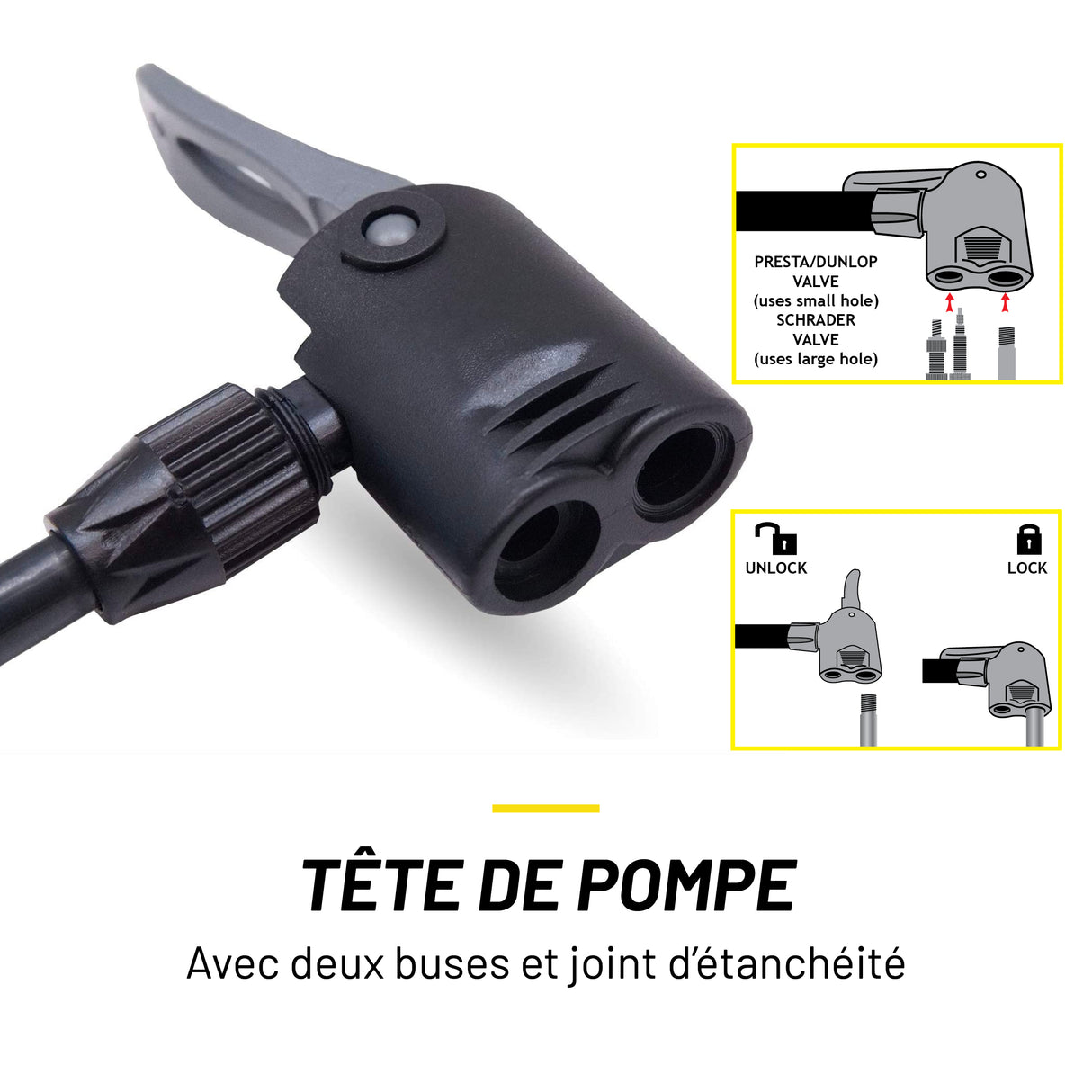 Dunlop Fietspomp met Drukmeter - maximondo