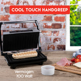 alpina Contactgrill voor Panini, Tosti, Hamburgers 700W - maximondo