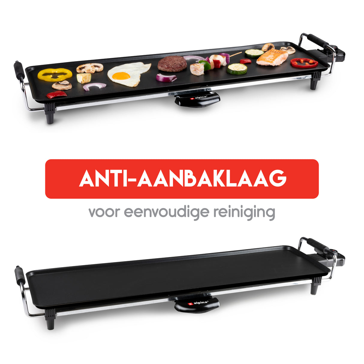 alpina Teppanyaki Grillplaat 1800W - maximondo