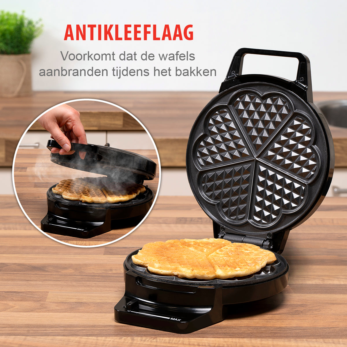 alpina Wafelijzer Hartvorm - maximondo
