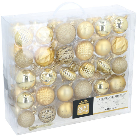 Giftsome Gouden Kersballen Set - maximondo