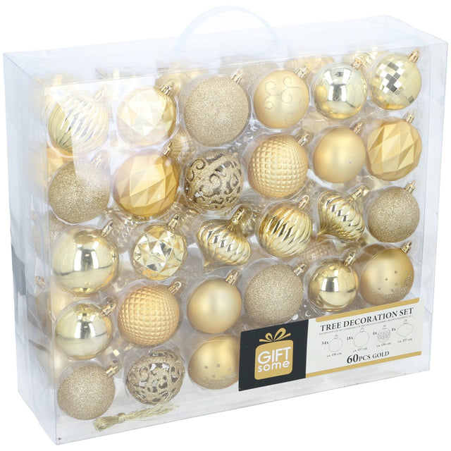 Giftsome Gouden Kersballen Set - maximondo