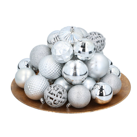 Giftsome Zilveren Kerstballen Ø6/7 cm - maximondo