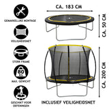 Dunlop Trampoline 6FT met Veiligheidsnet