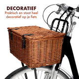 Bicycle Gear Rieten Fietsmand Voor 45x30x25cm - maximondo