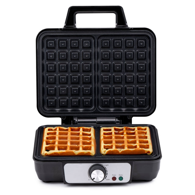alpina Wafelijzer 1000W - Wafelmaker voor Brusselse Wafels - maximondo