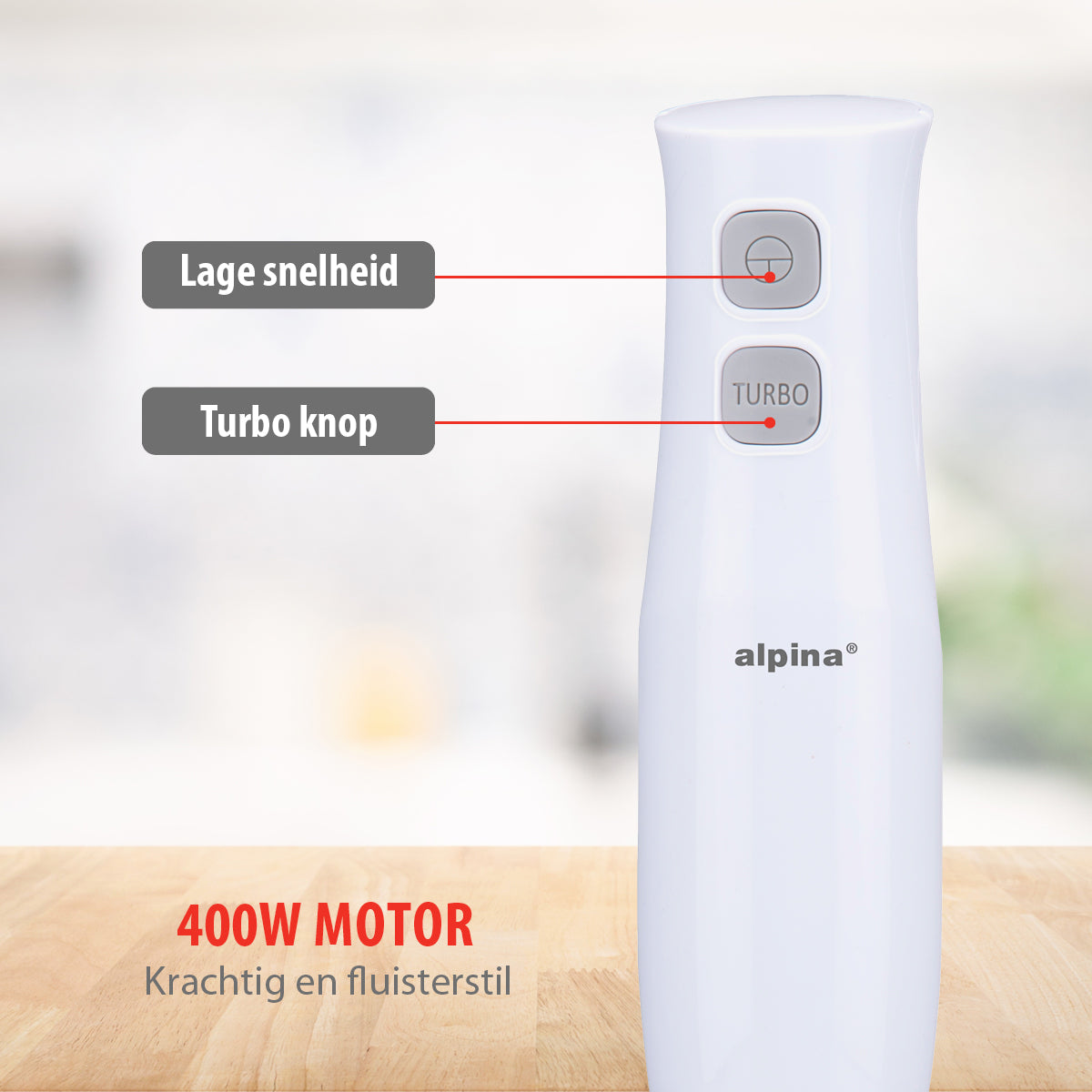 alpina Staafmixer Set 400W - maximondo