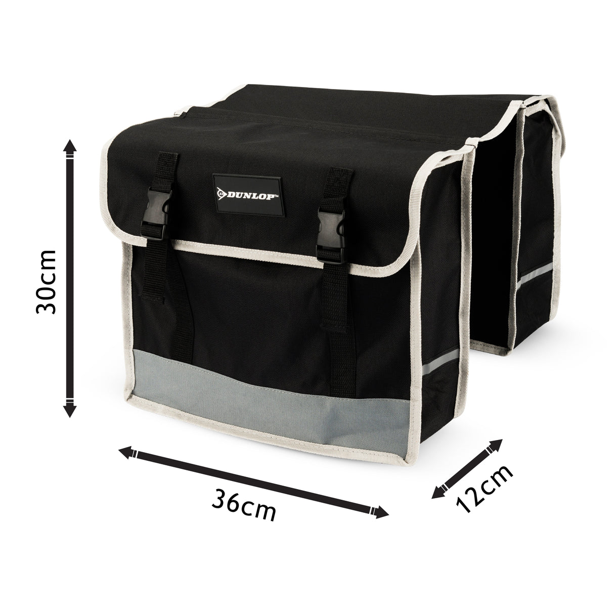 Dunlop Fietstassen Dubbel Waterdicht - Fietstas 36x30x12cm - maximondo