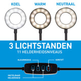 Grundig Selfie Ringlamp USB - maximondo