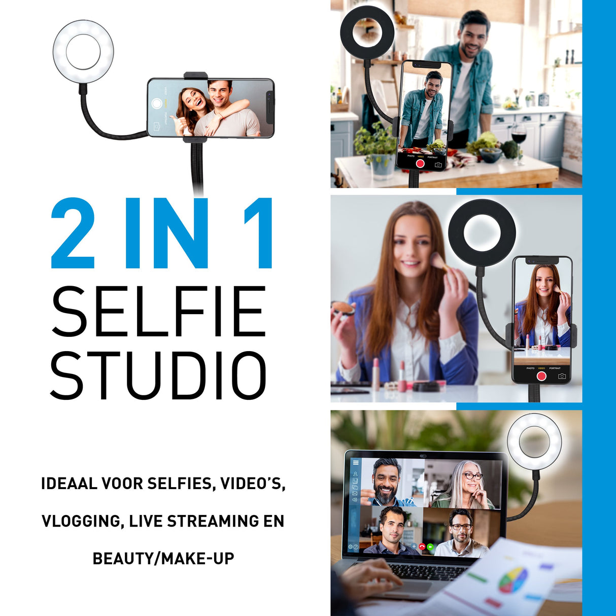 Grundig Selfie Ringlamp USB - maximondo