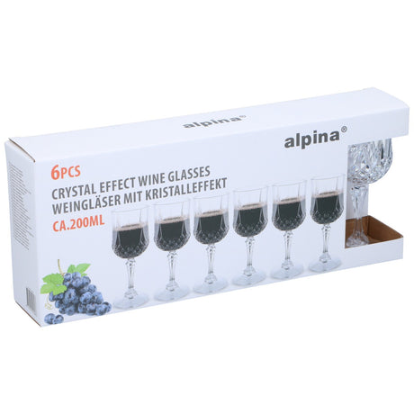 alpina Wijnglazen 6 Stuks 200ml - maximondo