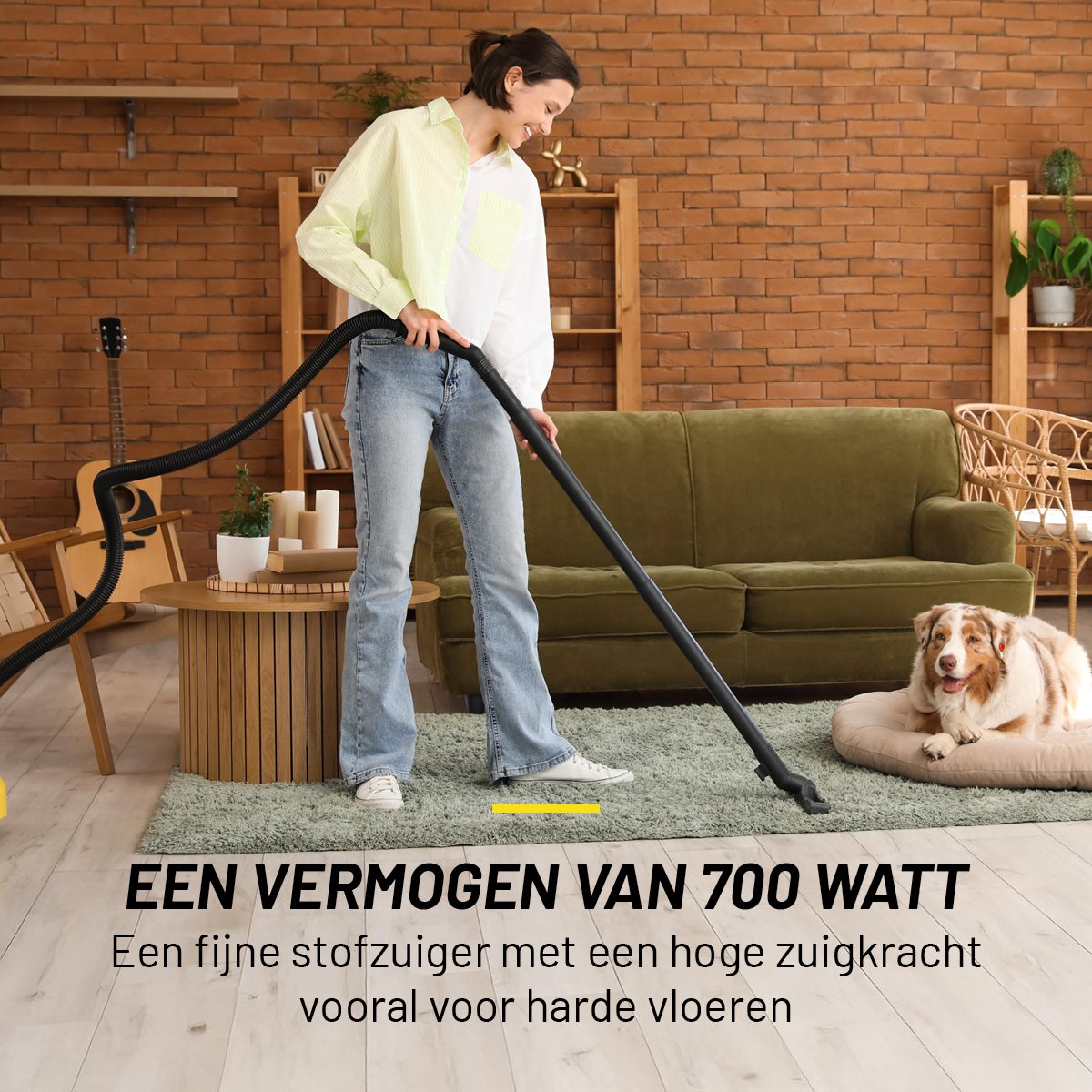 Dunlop Stofzuiger zonder Zak 700W