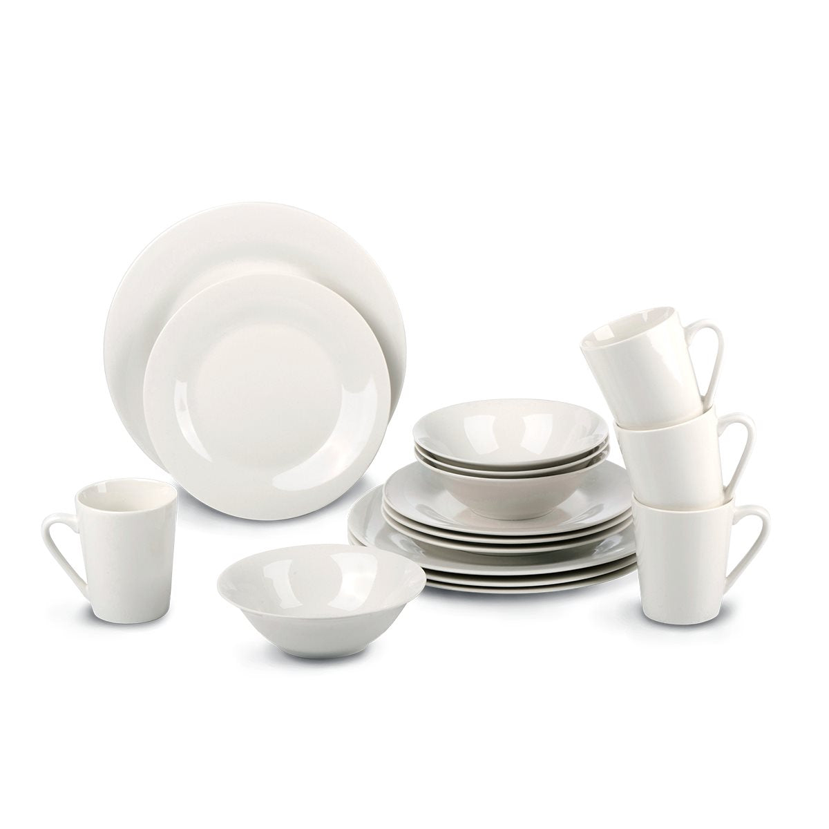 alpina Serviesset 16-Delig - Bordenset Diner 4 Persoons - maximondo