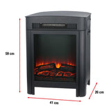 Classic Fire Sfeerhaard Modena - Zwart - maximondo