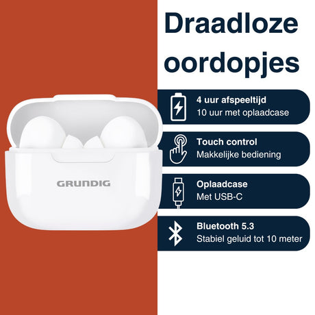 Grundig Draadloze Oordopjes Bluetooth - maximondo