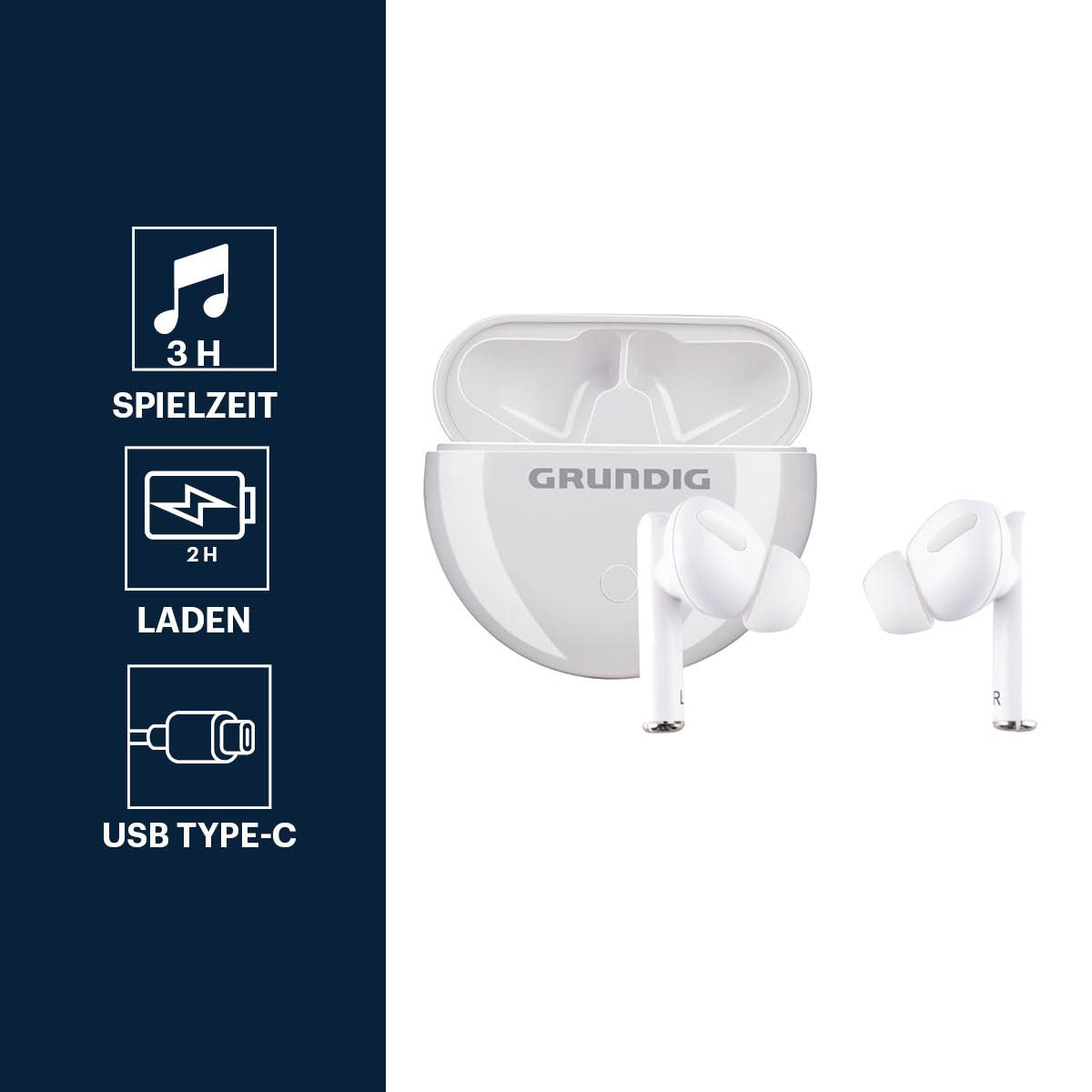 Grundig Draadloze Oordopjes - maximondo