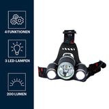 Grundig Hoofdlamp LED Oplaadbaar - maximondo