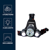 Grundig Hoofdlamp LED Oplaadbaar - maximondo