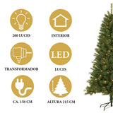 Giftsome Kunstkerstboom 215 cm - maximondo
