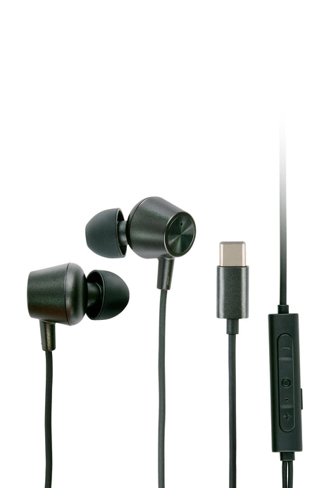 Grundig USB C Oortjes 120cm - Zwart - maximondo