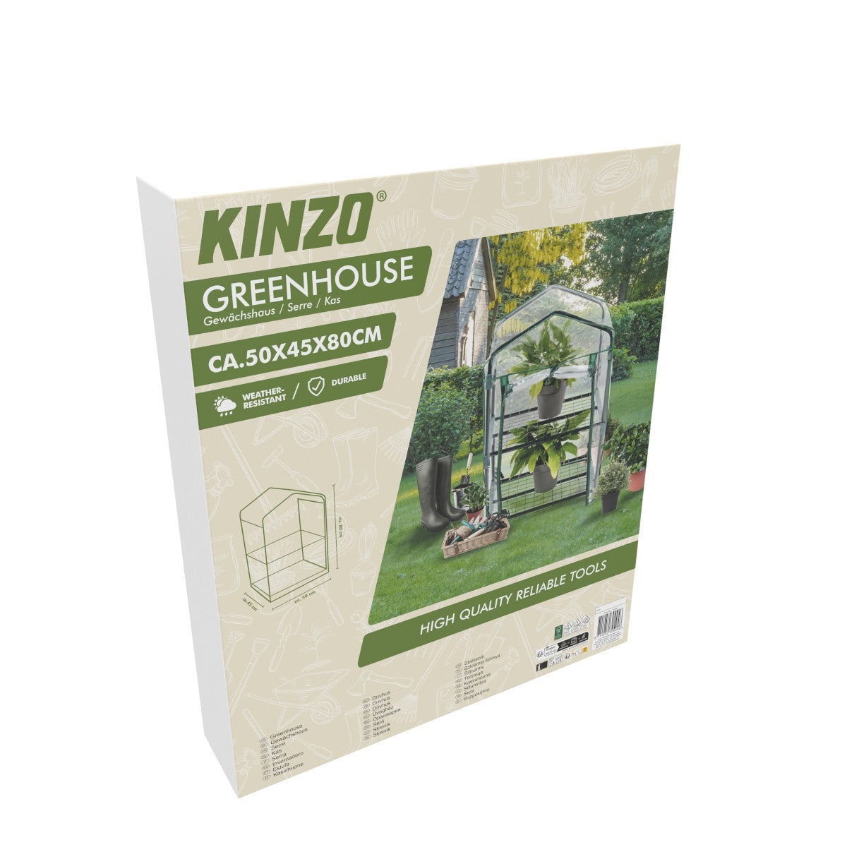 Kinzo Kweekkas 45x50x80cm 2 Verdiepingen - maximondo