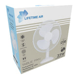 Lifetime Air Tafelventilator Wit - maximondo