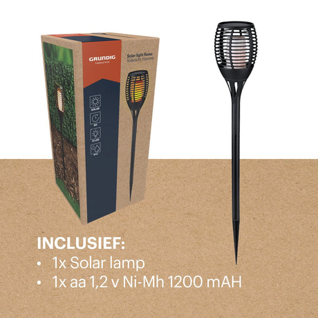 Grundig Solar Tuinfakkel 72cm - maximondo