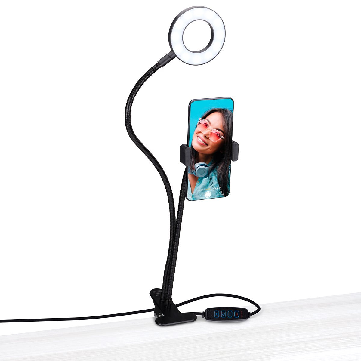 Grundig Ringlamp met Telefoonhouder - maximondo