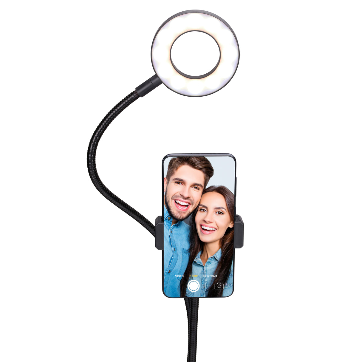 Grundig Ringlamp met Telefoonhouder - maximondo