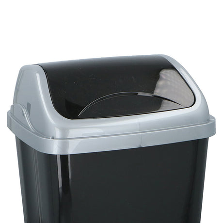 Vuilnisbak 26 L Zwart - maximondo