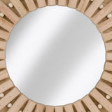 Arti Casa Wandspiegel - Ronde Spiegel Zon - 30cm - Hout - maximondo