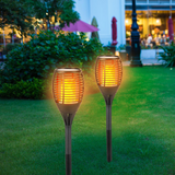 Grundig Tuinlamp solar 72 LED's vlameffect Ø12cm x 77cm hoog - maximondo