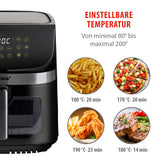 alpina Dubbele Airfryer XXL - Heteluchtfriteuse 9L - maximondo
