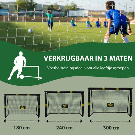 Umbro Voetbaldoel 240 x 160 x 85cm - maximondo