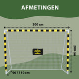 Umbro Voetbaldoel 300 x 200 x 110cm - maximondo