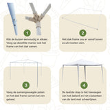 Kinzo Partytent 3x3m - Waterdicht - maximondo