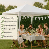 Kinzo Partytent 3x3m - Waterdicht - maximondo