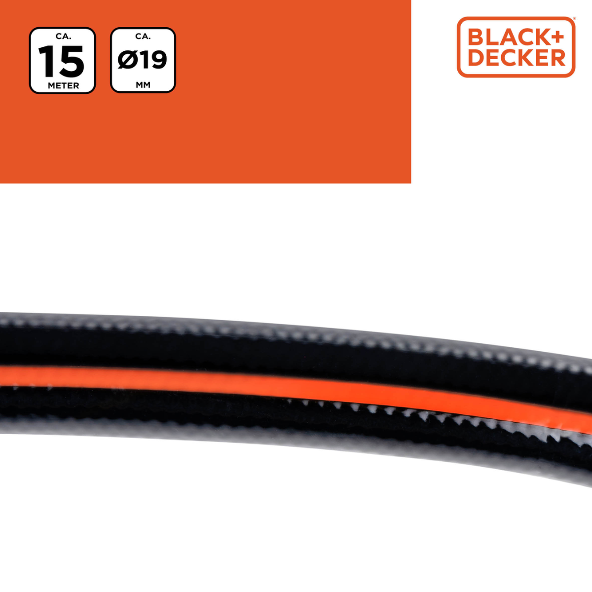 BLACK+DECKER Tuinslang 15M PVC - maximondo