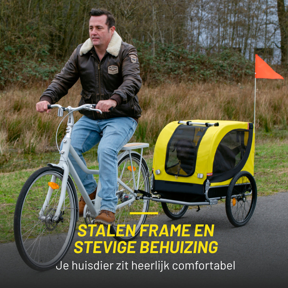 Dunlop Hondenfietskar - Fietskar Hond Max. 40KG - maximondo