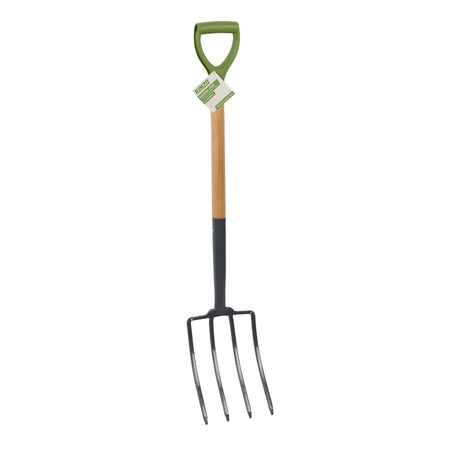 Kinzo Spitvork 4 Tanden met Houten Steel - maximondo