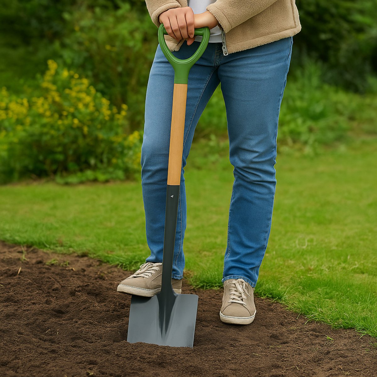 Kinzo Tuinspade 105 cm met Houten Steel - maximondo