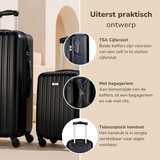 Slazenger Kofferset 2 Delig Zwart - maximondo